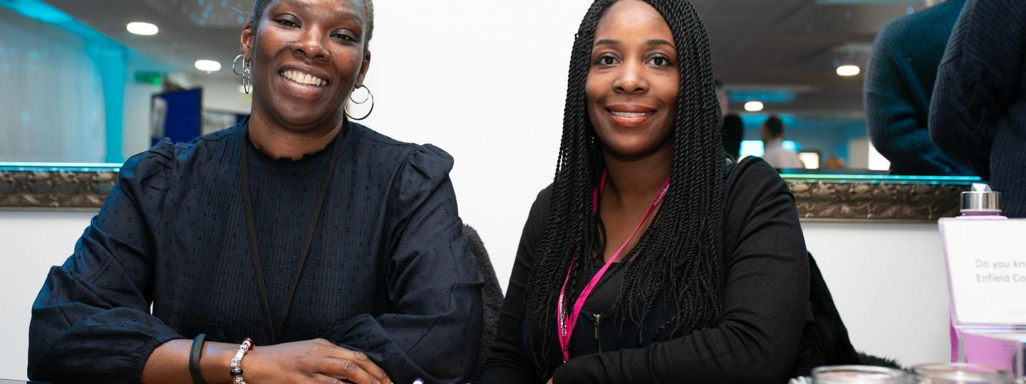 Healthwatch staff member standing outside